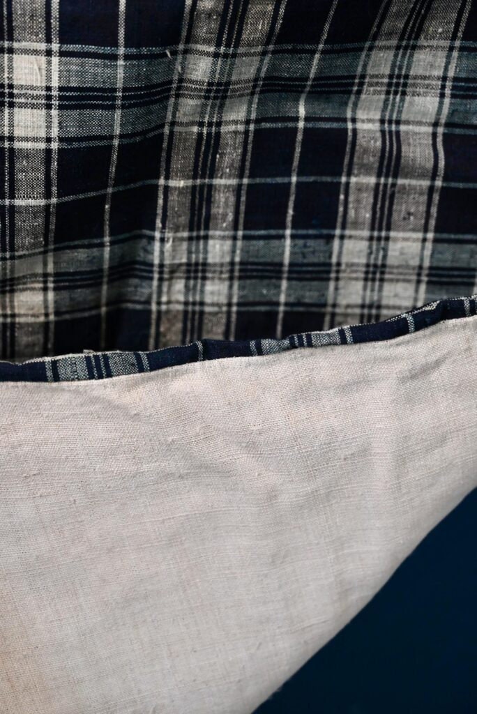 ケルシュ アルザスの伝統的な古いリネン生地フランス スタイル