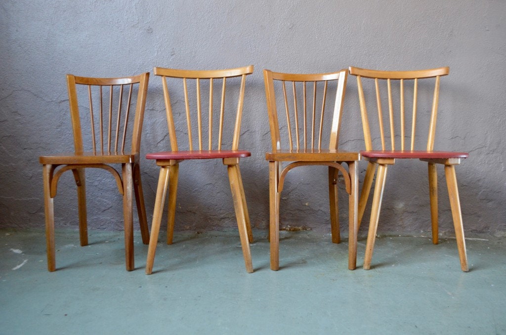 Série De 4 Chaises Bistrots