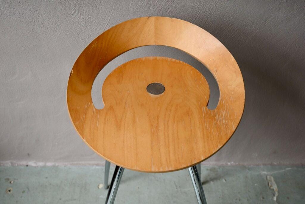 Lyra Bar Stool by Sigurdur Thorsteinsson Design Group Italia for