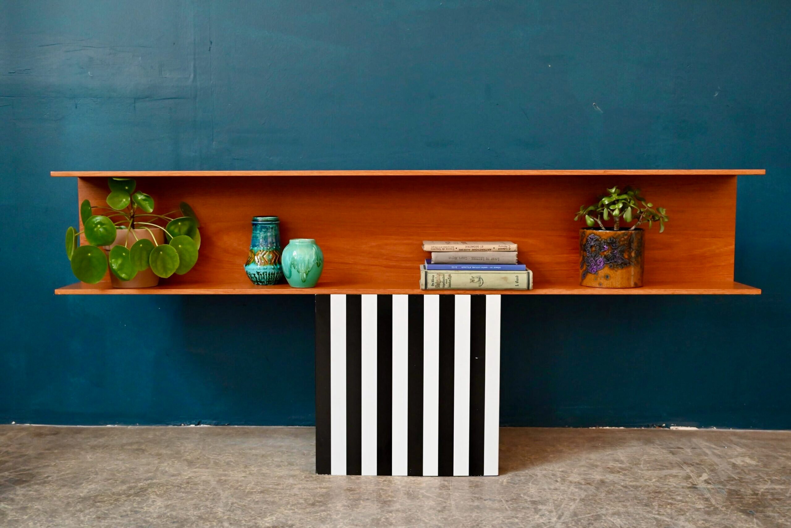 Très Grande Étagère Murale Ou Bibliothèque En Teck Walter Wirtz Pour Wilhelm Renz Design Vintage Scandinave Et Minimaliste