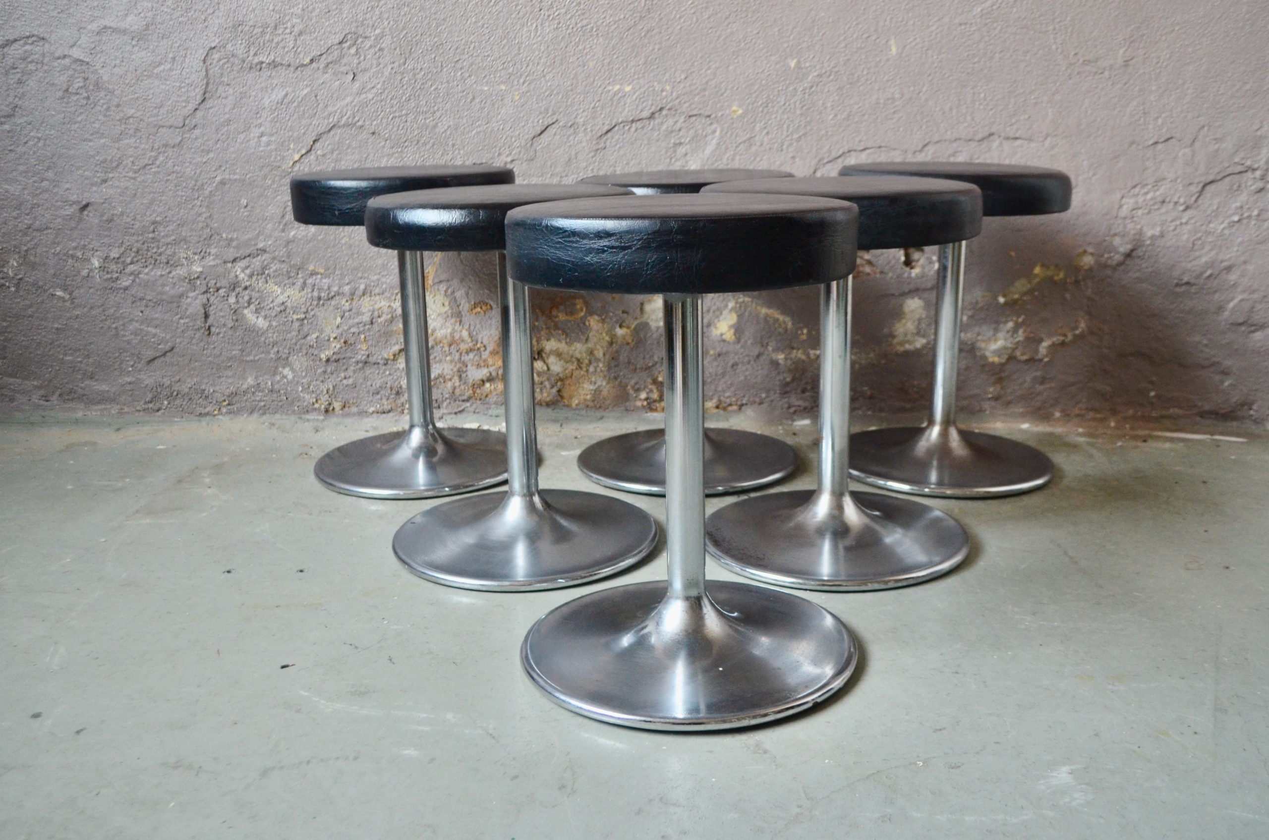 lot De 6 tabourets Vintage