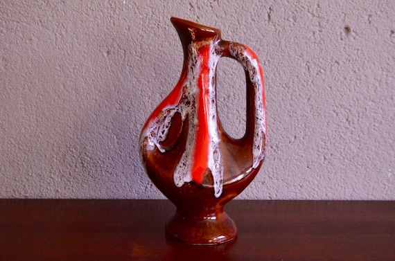 Centre De Table Céramique Vallauris France Vintage - Vase R88