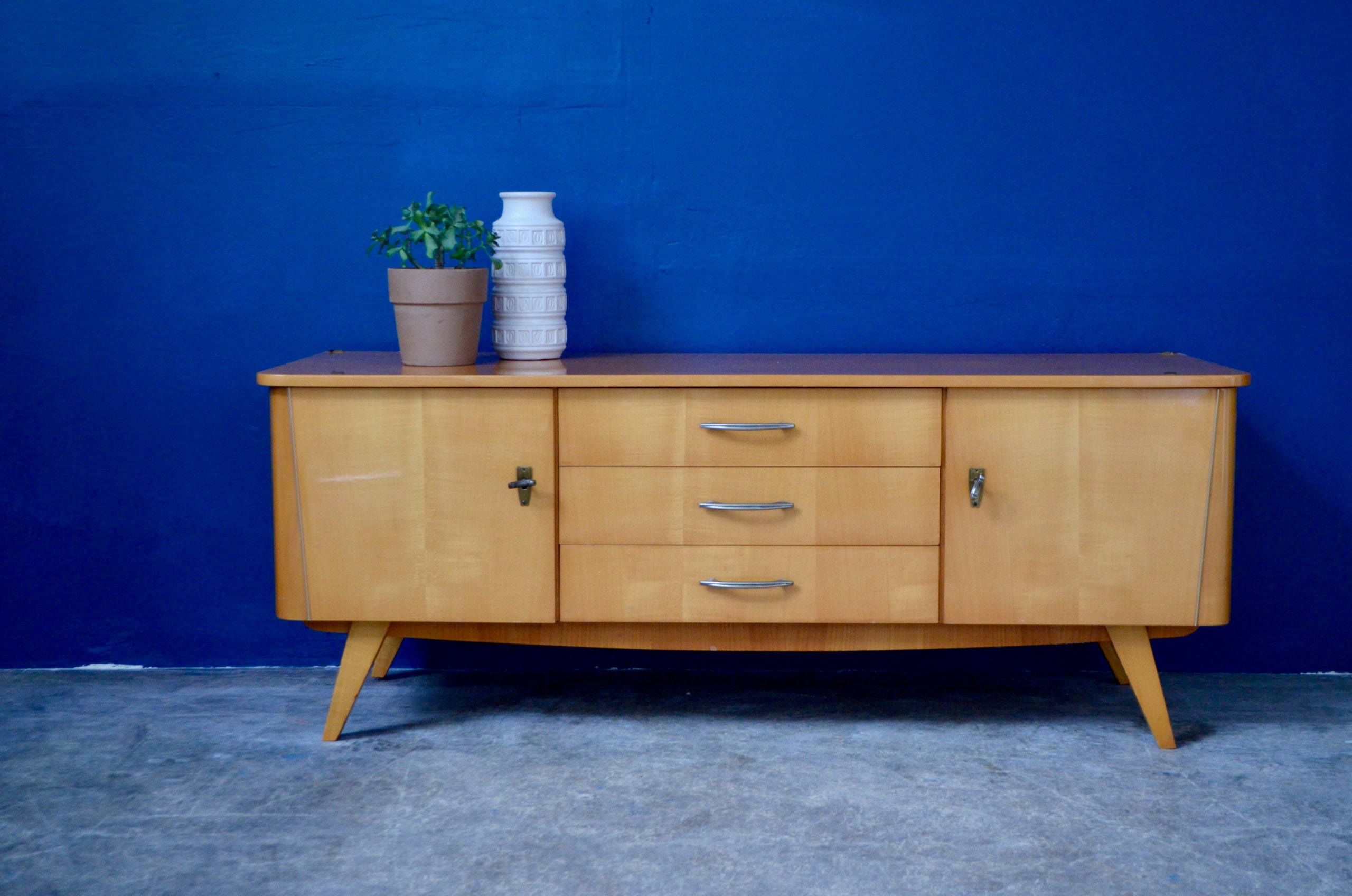Vintage Scandinavian Feet Compass Furniture Low TV Hifi - Etsy
