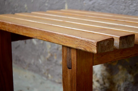 Vuil Verwacht het Inspecteren Kleine vintage houten bank minimalistische stijl stijl - Etsy Nederland