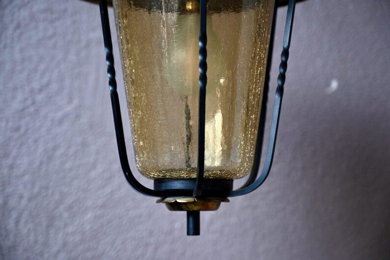 Lantern Shape Light Fixture Pendant Lamp Vintage Chandelier in Metal