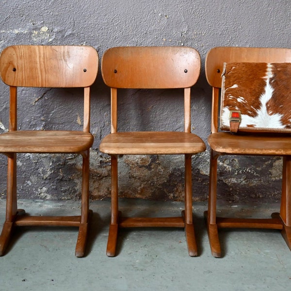 Chaise de bureau en bois  Casala style vintage scandinave