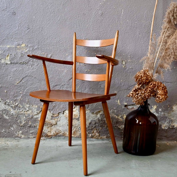 Fauteuil de bureau Hiller en bois de hêtre style vintage scandinave