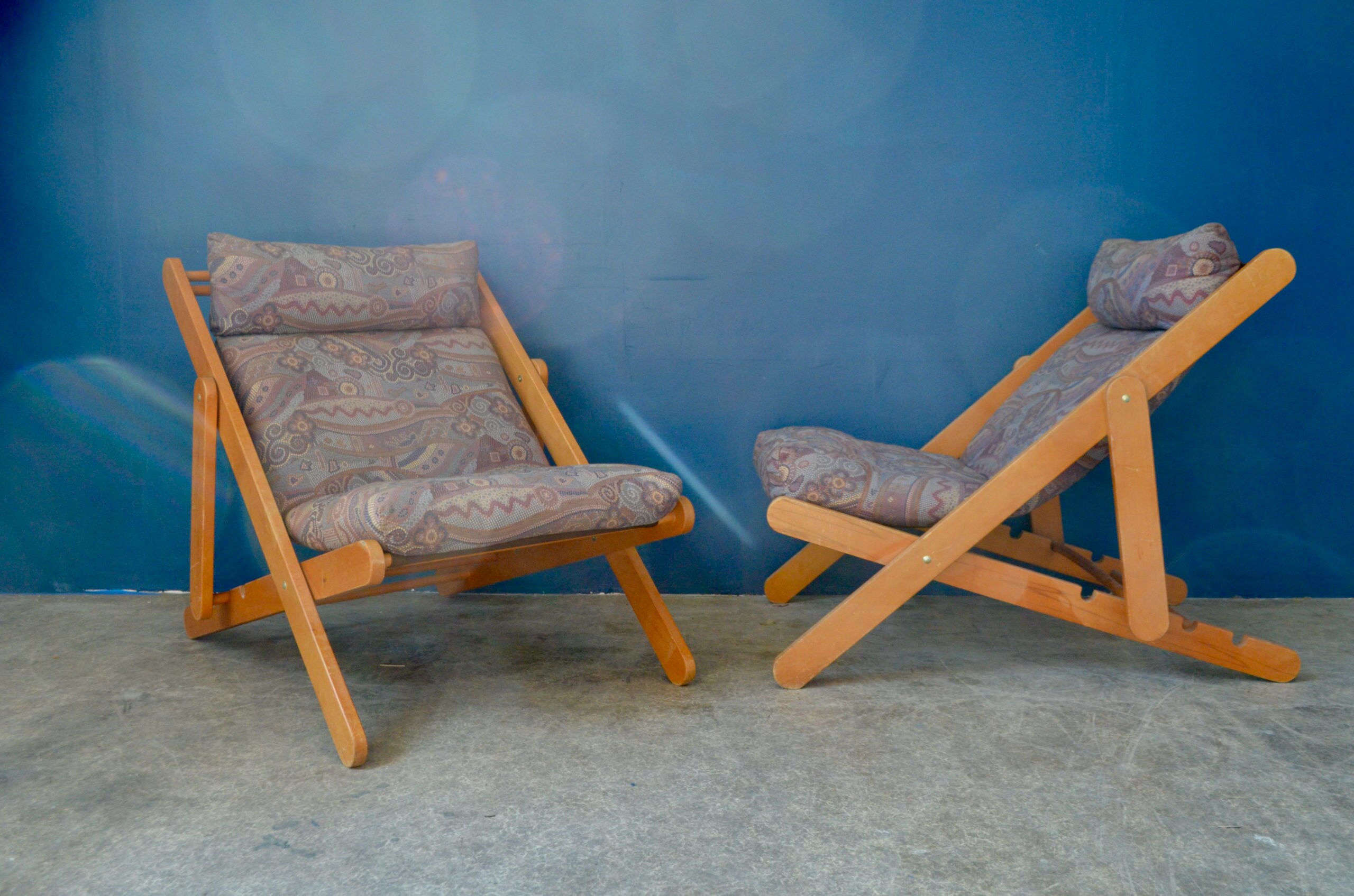 Leather on sale deck chair