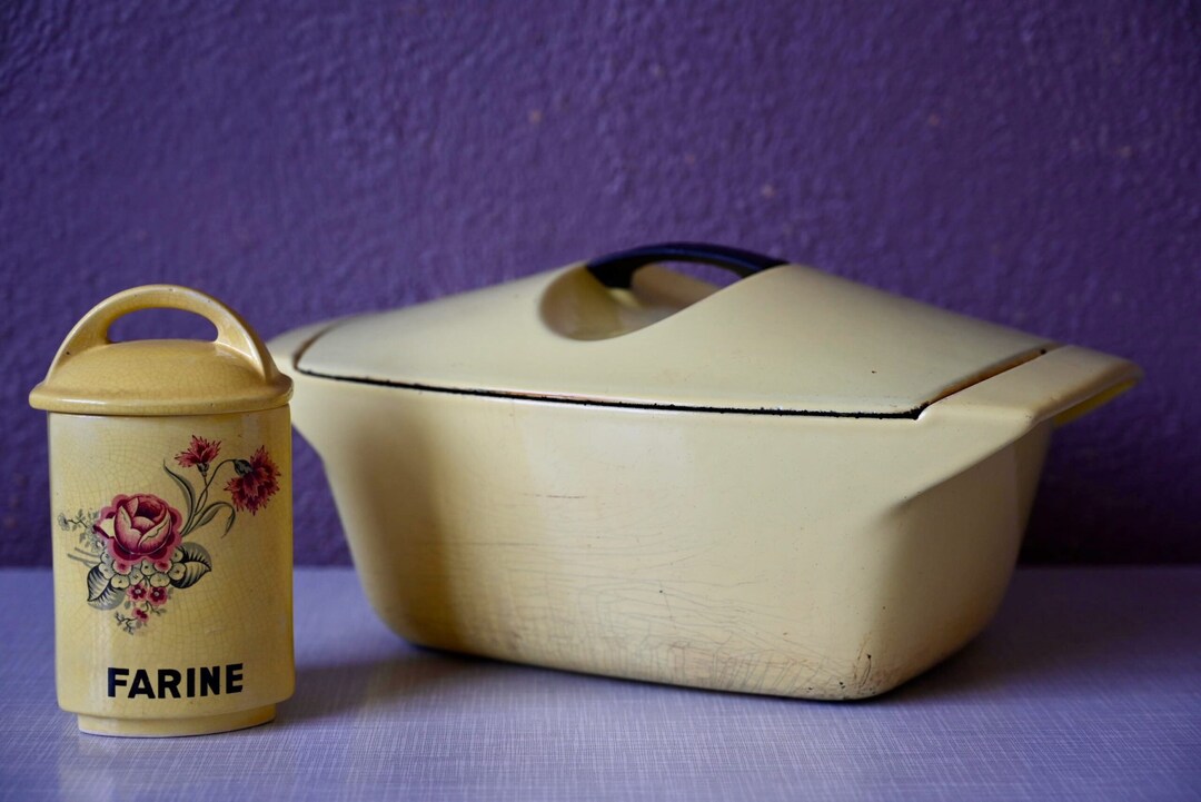 Cocotte En Fonte Le Creuset - Raymond Loewy - Poêle Casserole Vintage - Occasion