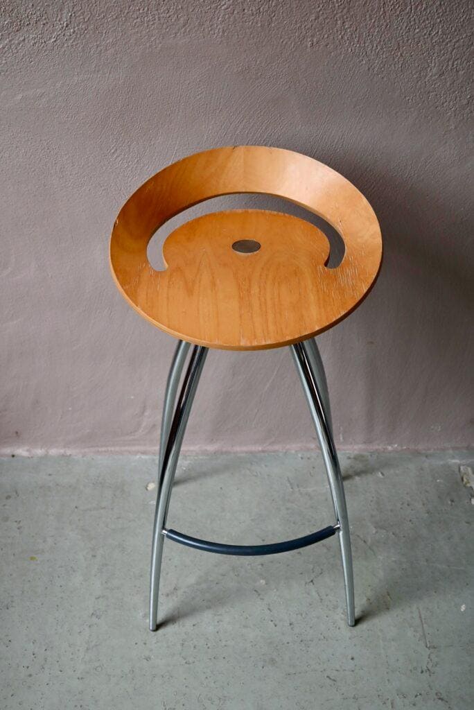 Lyra Bar Stool by Sigurdur Thorsteinsson Design Group Italia for
