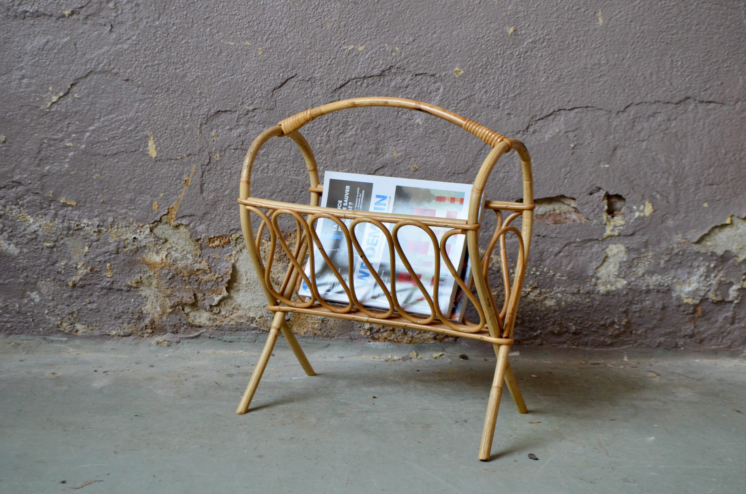 Range-courriers en rotin Vintage - Décoration
