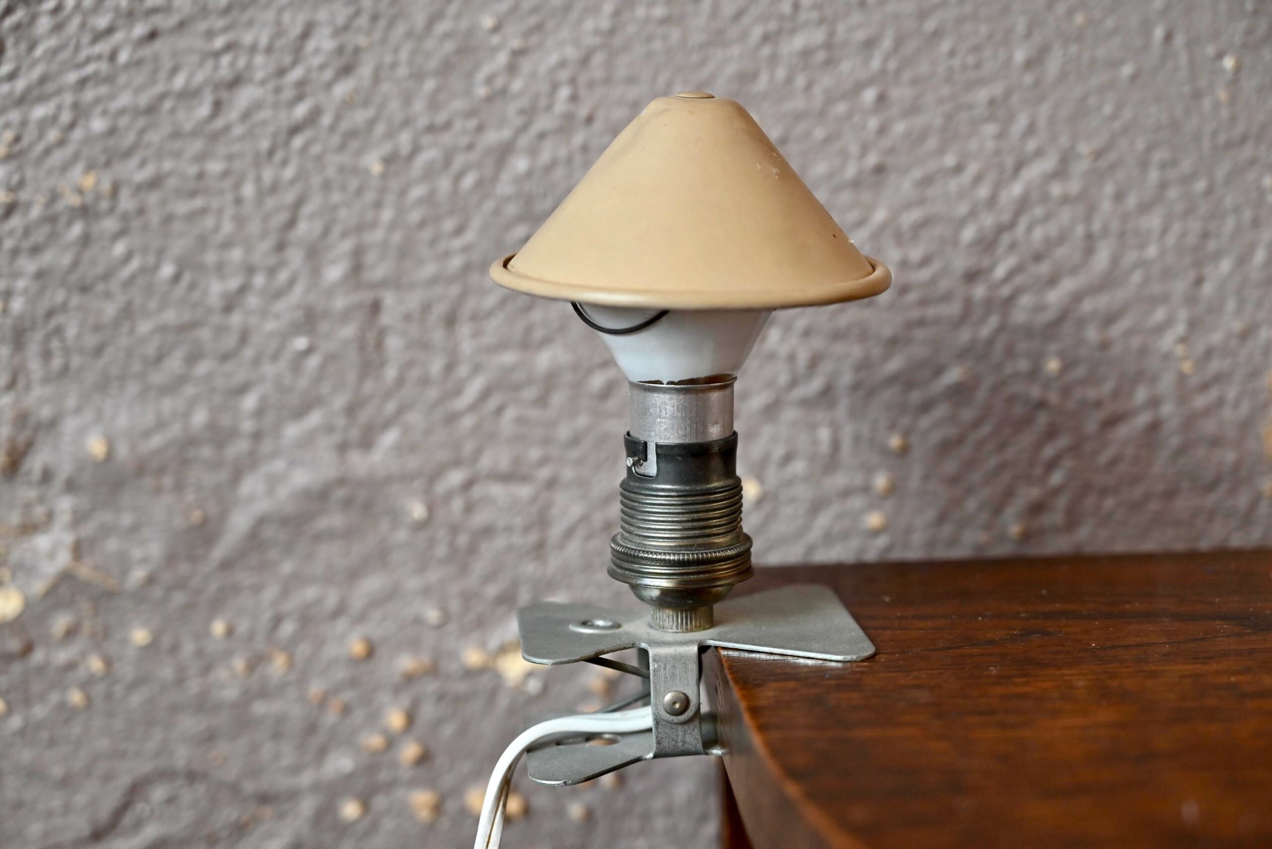 Vintage Design Beige Clip Lamp Etsy UK