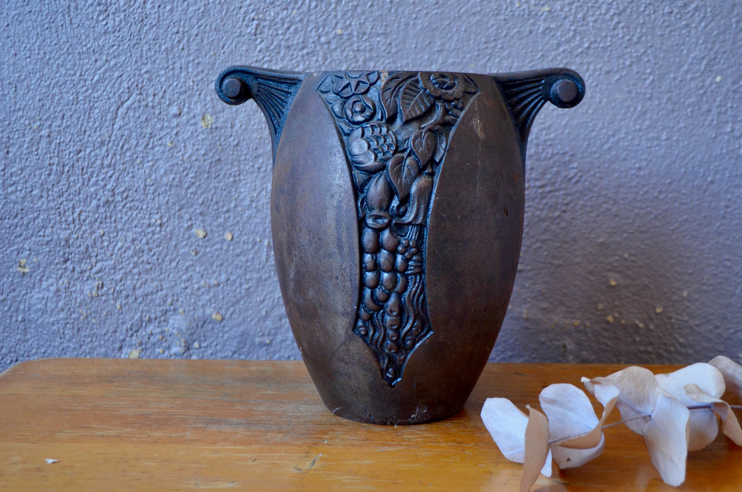 Bud Vases Six Slender Tubes Hinged Metal and Glass Floral Design