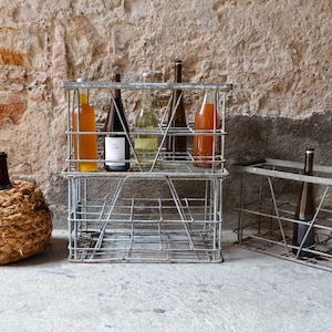 Retro vintage metal bottle locker indus