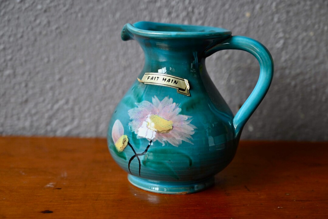 Ancien Vase Pic Fleur Poterie Du Soleil - Vallauris - Céramique Vintage