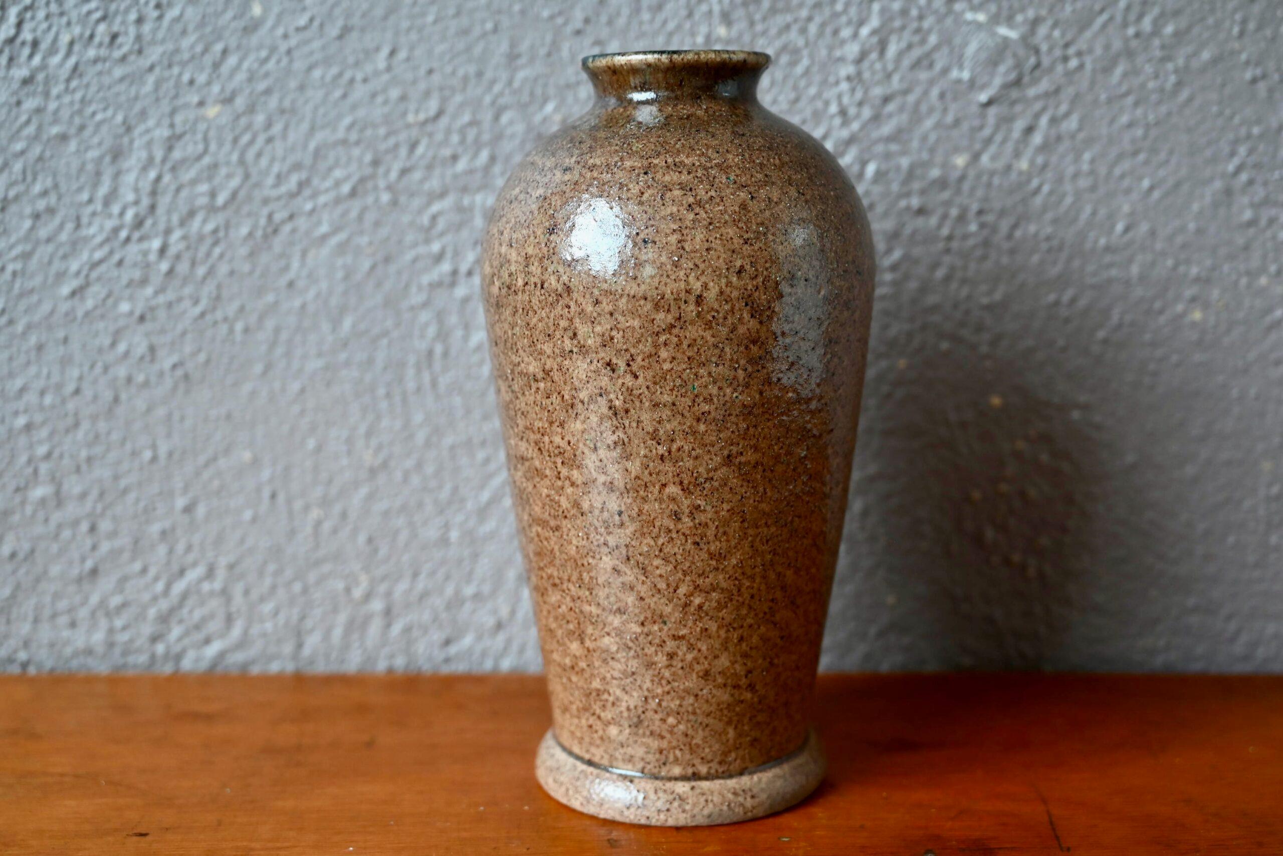 一輪挿し(67) 陶器 陶芸家 日展作家 伝統工芸作家 藤井朱明 作 「朝日」