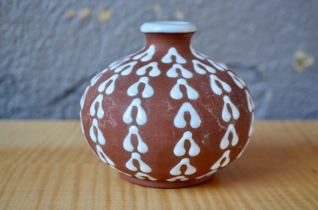 Vase Danois Edith Nielsen Pour Zeuthen Keramik Style Vintage Scandinave et Bohème