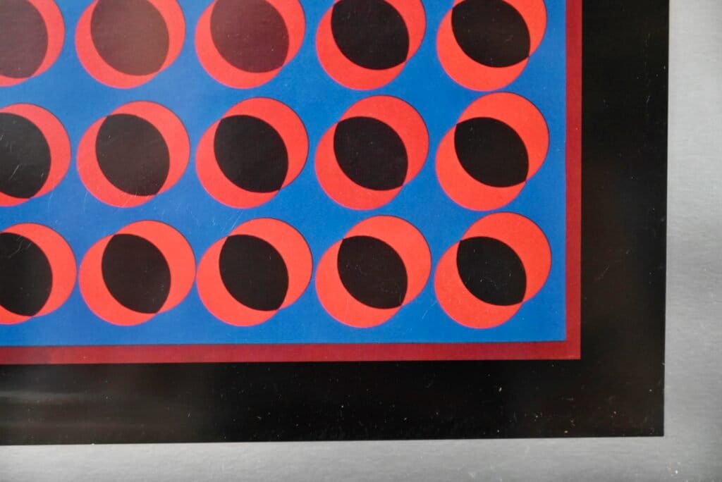 Tuz Silkscreen by Victor VASARELY Signed Painting Op Art Optical
