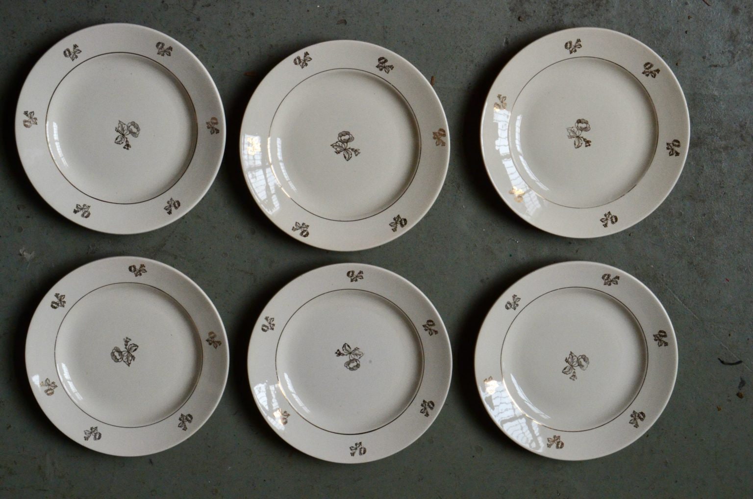 Assiettes en Faïence de Sarreguemines Vintage Vaisselle Ancienne