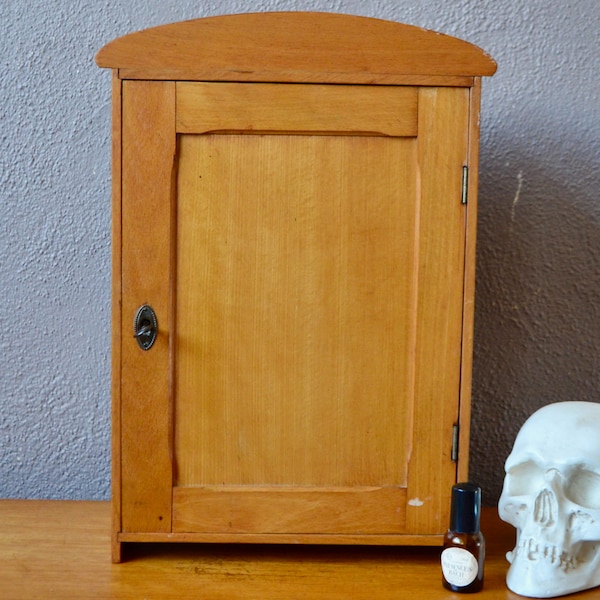 Armoire de toilette en bois pharmacie étagère de salle de bain style vitantage antique et bohème