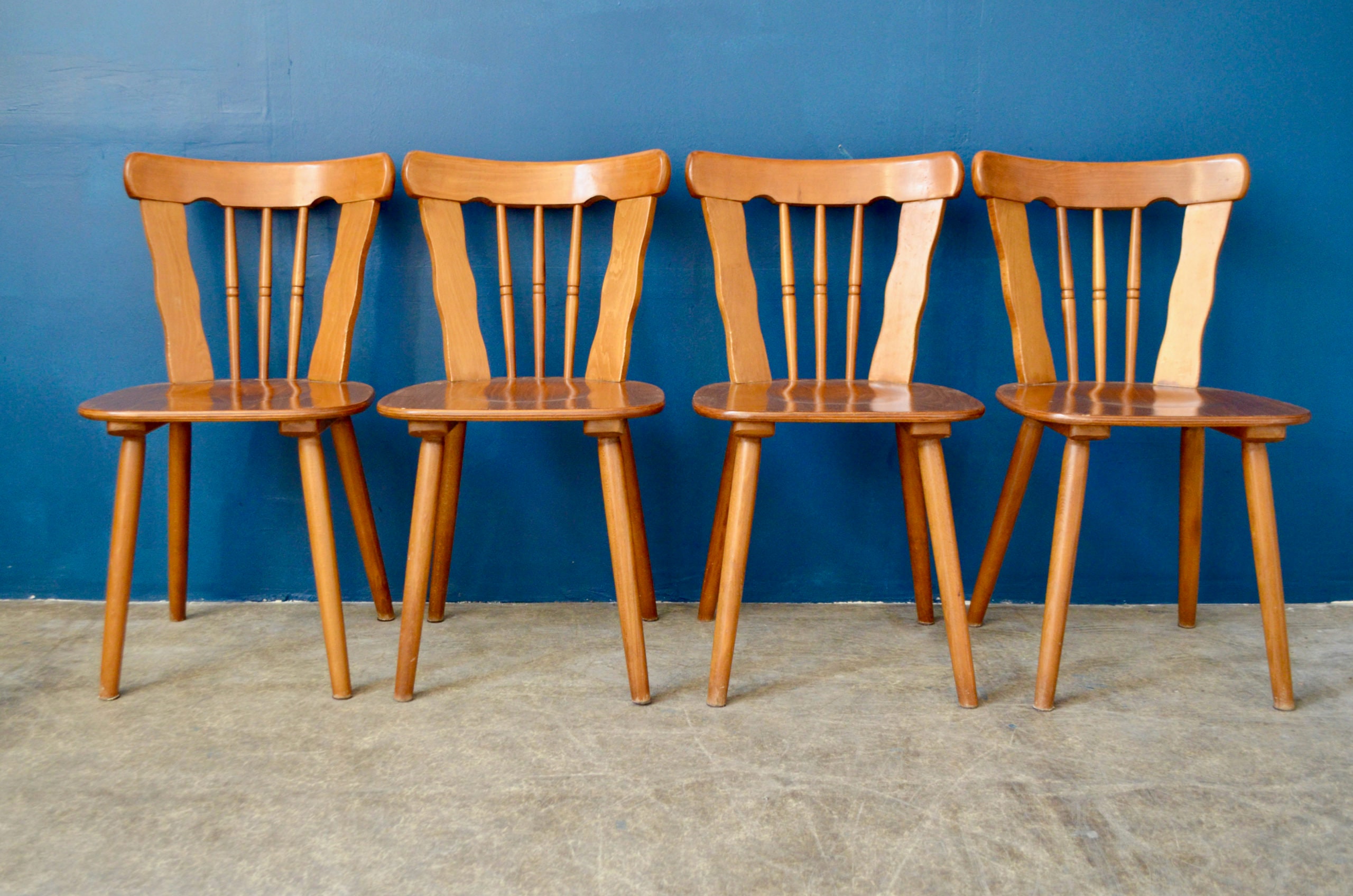 chaises Vintage De Brasserie