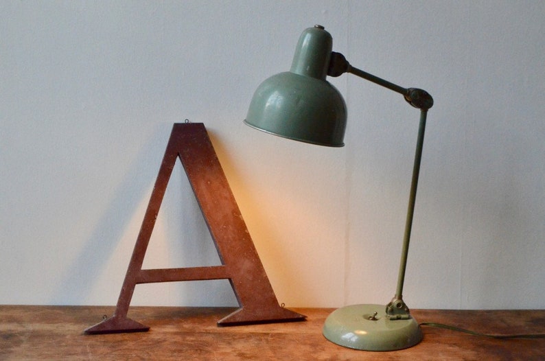 Ancienne Style Industriel Bauhaus Lampe D'atelier E29IDH
