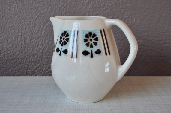 Monika Ceramic Pitcher, Carafe or Water Broc Vintage Decoration 