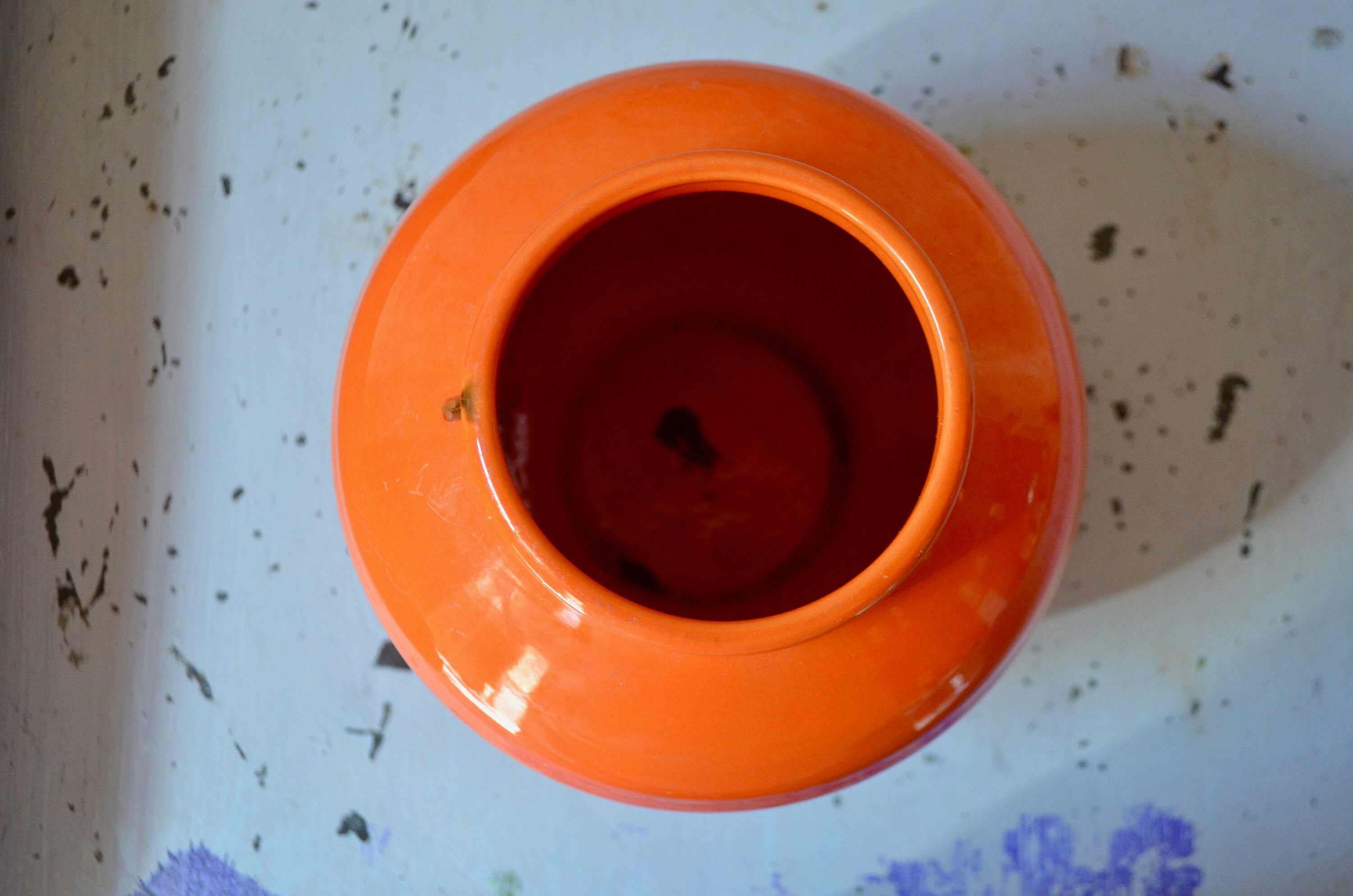 Lot De 2 Vases En Céramique Orange - Design Moderne Et Minimaliste, Pour Herbe De La Pampa Ou Fleurs Séchées