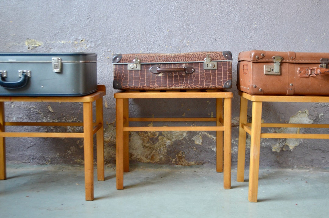 Antique Luggage Rack in Beech Suitcase Door Scandinavian Etsy