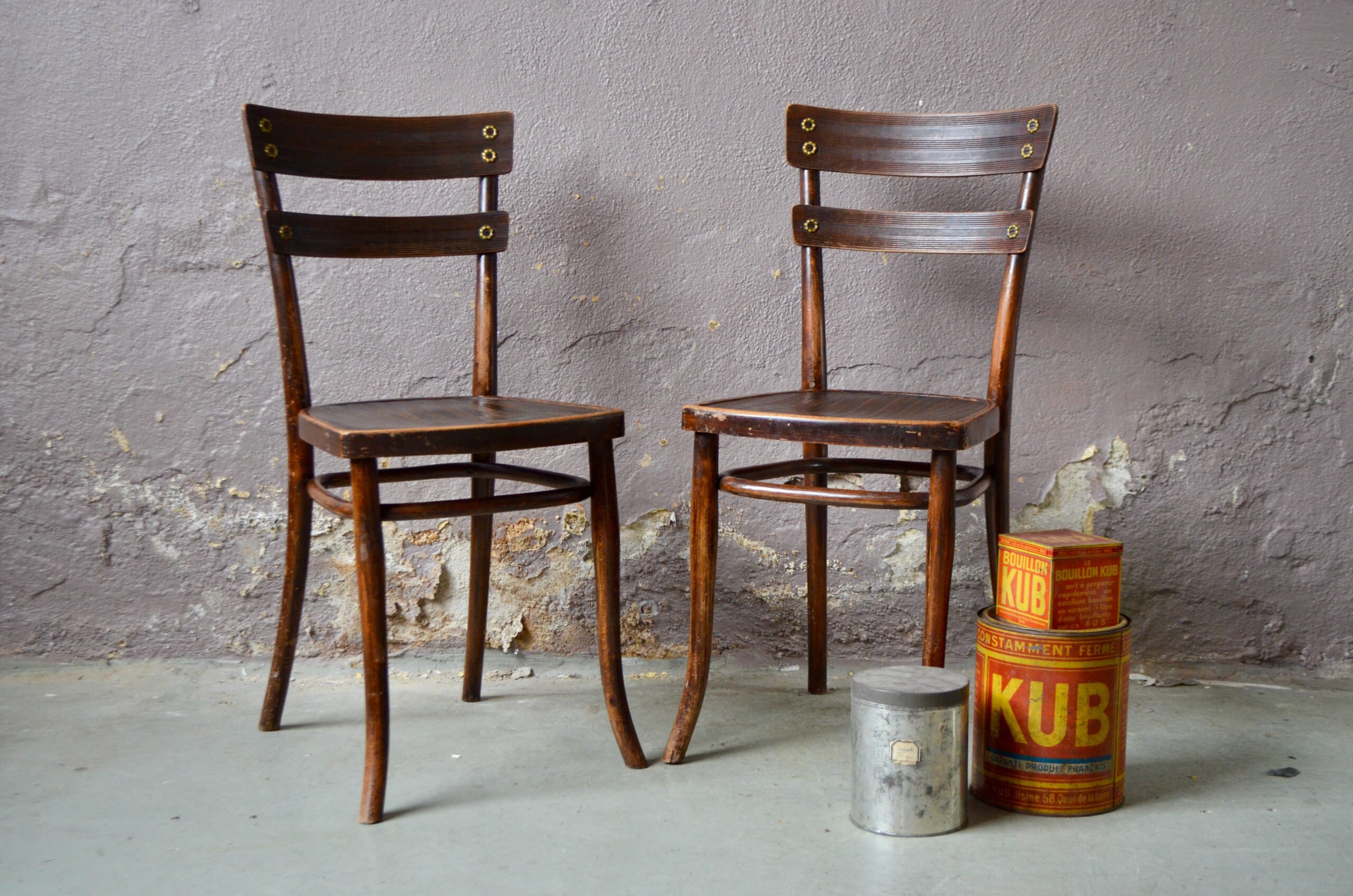 Paire De chaises Bistrot