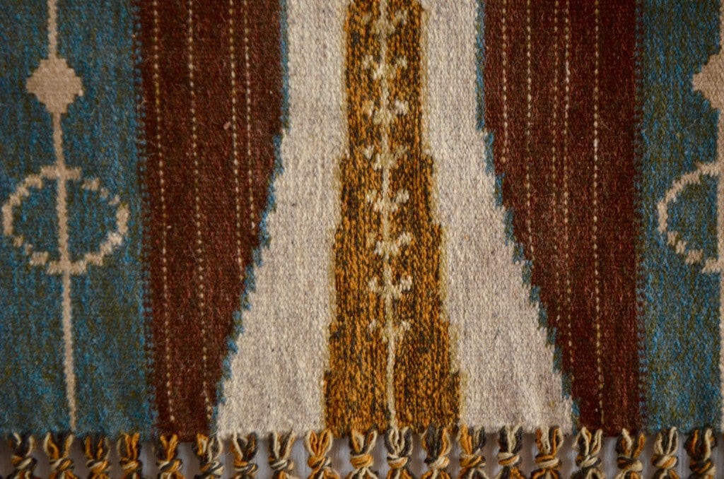Tenture murale tissage panneau de laine scandinave bohème tapisserie  vintage -  México