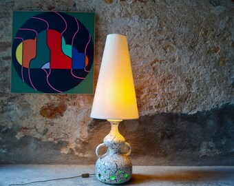 Rare Vintage 80s 90s Lava Red Tube Large Lava Lamp Table Light CD