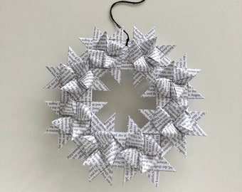 Wreath made of Froebel stars approx. 15 cm diameter / Froebel wreath / home decoration / Christmas decoration