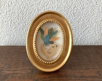 Small picture frame "He would love to be a peacock" decoration / gift idea