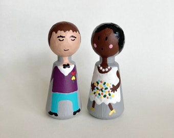 Figuras de boda de María y Ulrich / idea de regalo para los novios / decoración de boda