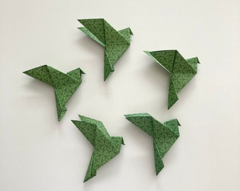 5er-Set Origami-Tauben / Hochzeitsdeko