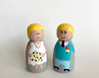 Figuras de boda de Lene y Jochen / decoración de bodas / regalo de bodas para los novios