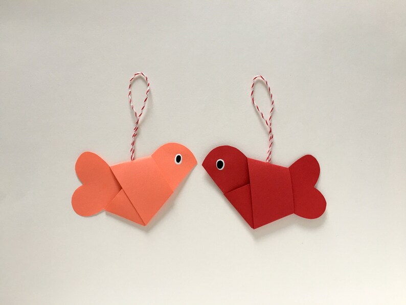Paper Birds LoveBirdsDeco Pendant 2-SetValentine/'s Day
