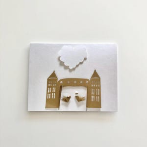 Trouwkaart / trouwkaart "LoveBirds" wenskaart / vouwkaart / felicitatiekaart / bedankkaart / save the date