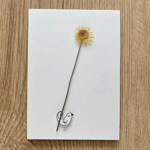 1 Postkarte "Make your own sunshine" Grußkarte für den Frühling/Sommer, die Freundschaft und Liebe oder zum Valentinstag (:
