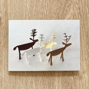 1 Postkarte / Weihnachtskarte "Waiting for Christmas to come" Grußkarte