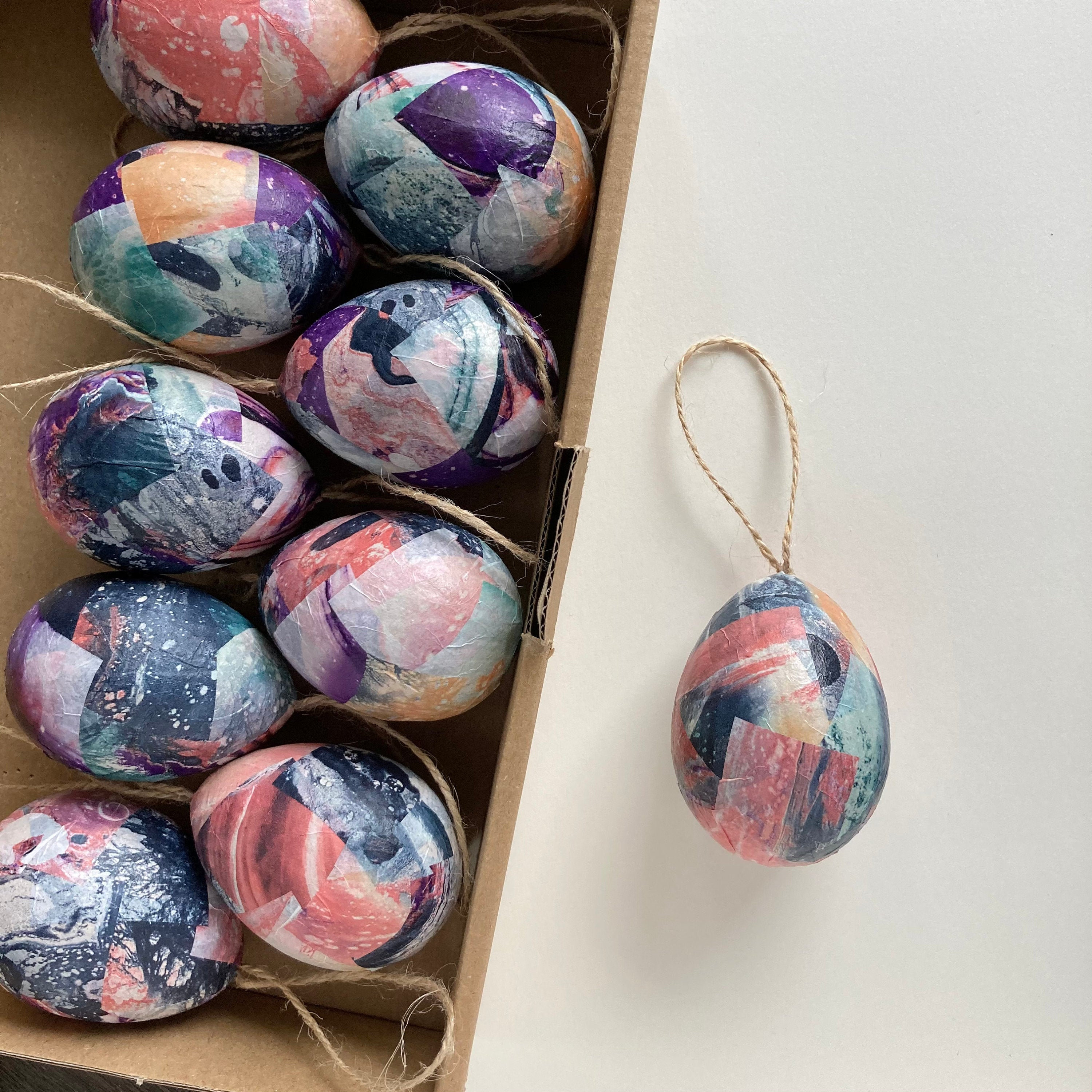 Lot de 10 Œufs Pâques/Pendentif Décoratif Décoration Pâques