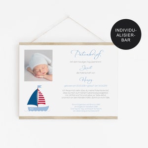 Godparent letter Ship personalized as a baptism gift from the godchild to the godfather or godmother godparent certificate and baptismal certificate image 2