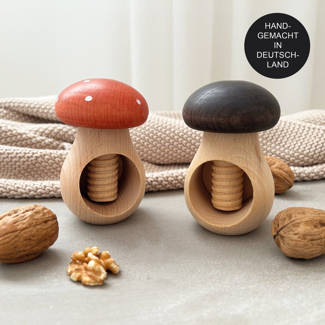 Nutcracker mushroom for Children Montessori Etsy
