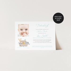 Godparent letter baptism Arche personalized to the godchild gift for baptism boy godparent certificate and baptism letter image 4