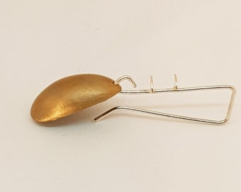 Savanna by Fedha - bronze seaweed pod castings on statement silver wires, beach-inspired, unique, one-off design
