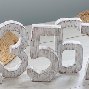 Wooden Numbers 0–9 – Free Standing Photography Props | Handmade Birthday Decor | Cake Smash, Milestones, Studio Accessories, Nursery Display