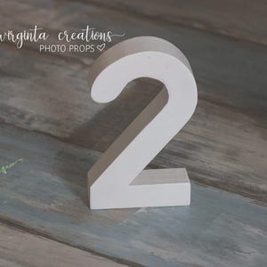 Handcrafted Wooden Number 2 Prop – Cake Smash, Baby 2nd Birthday ...