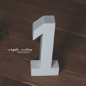 Wooden Number 1 One, Photography Prop, Handcrafted, First birthday wooden decoration, Free-standing. Made-to-order