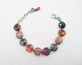 DING DONG The Witch is Dead - 12mm Halloween and Fall Bracelet, Versatile Bracelet, Not Too Halloweeny, Confetti Bracelet